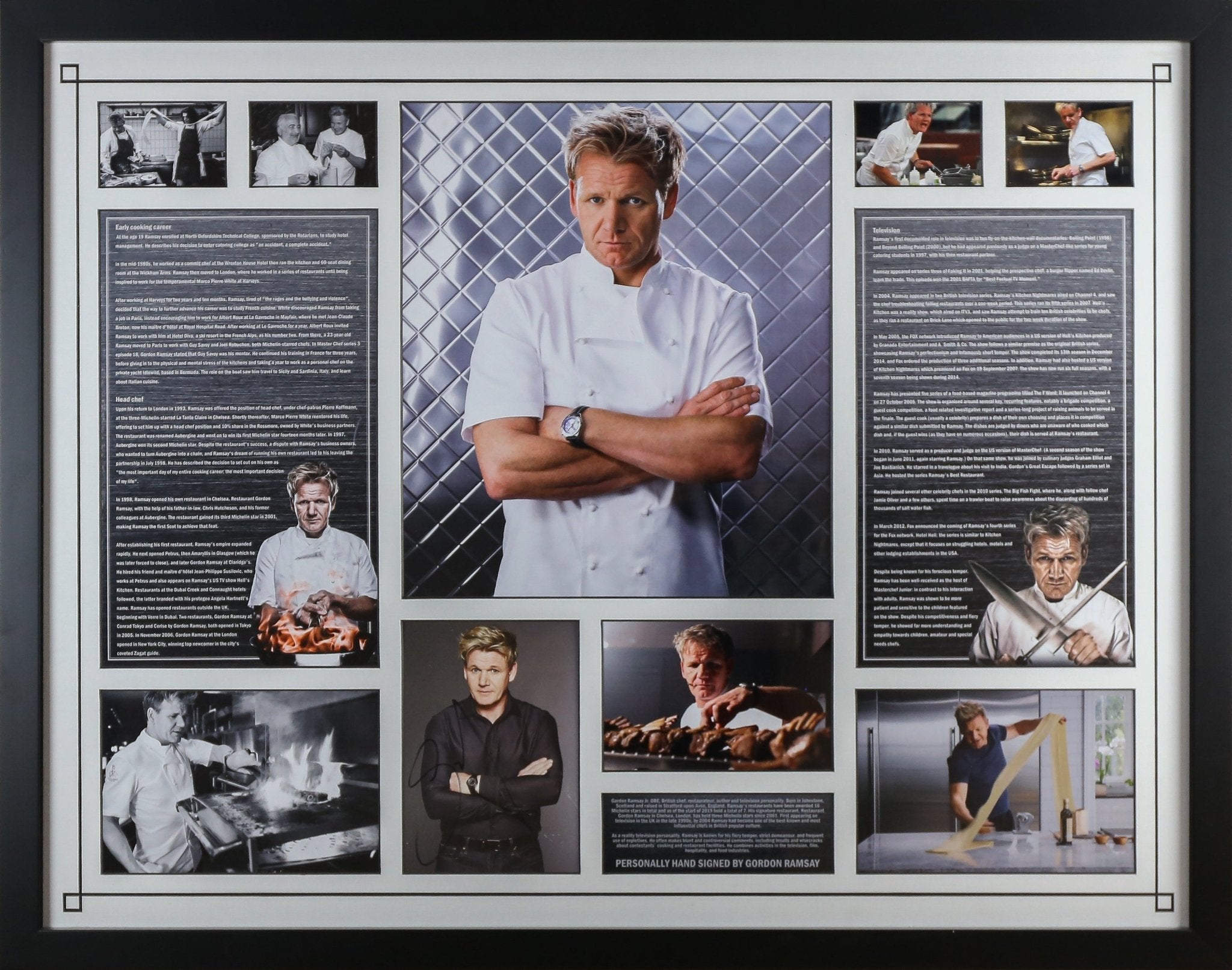 Gordan Ramsay Signed 6x8 Photograph Display - Memorabilia Framers Shop